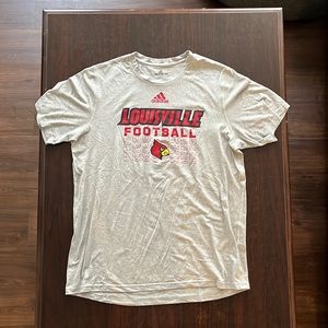 Grey Louisville Football Large TeeShirt